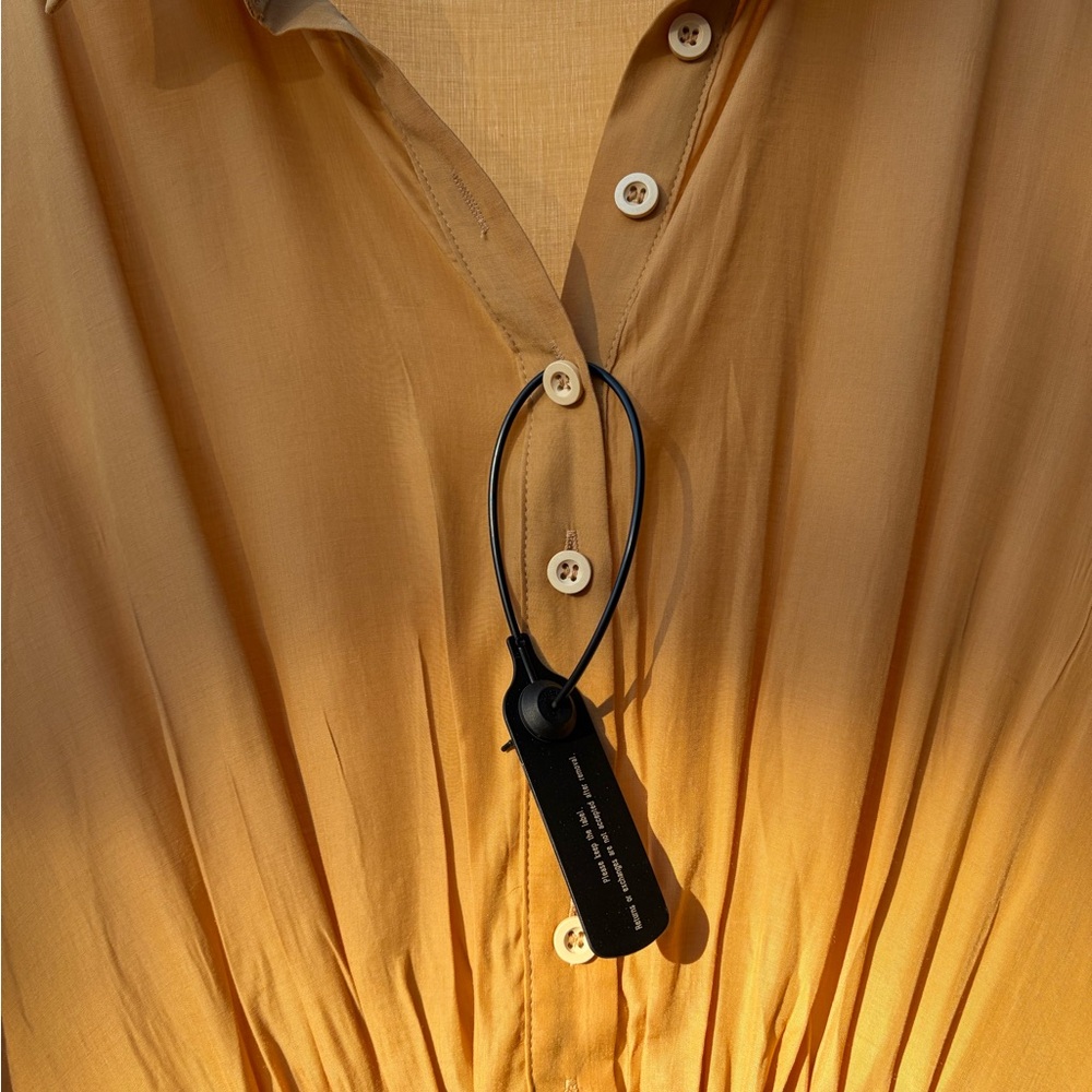 Gold Button-Up Dress - Picture 4 of 7